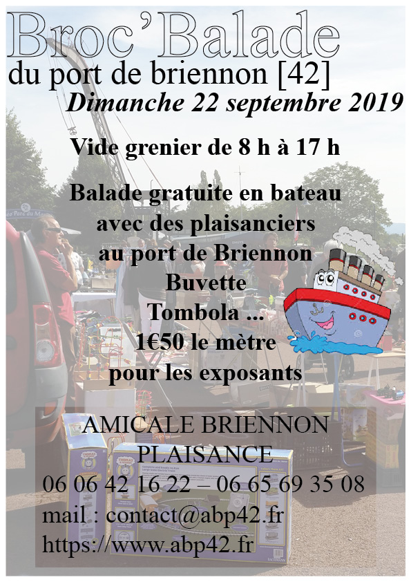 Flyer A4 de la deuxième édition Broc'Balade