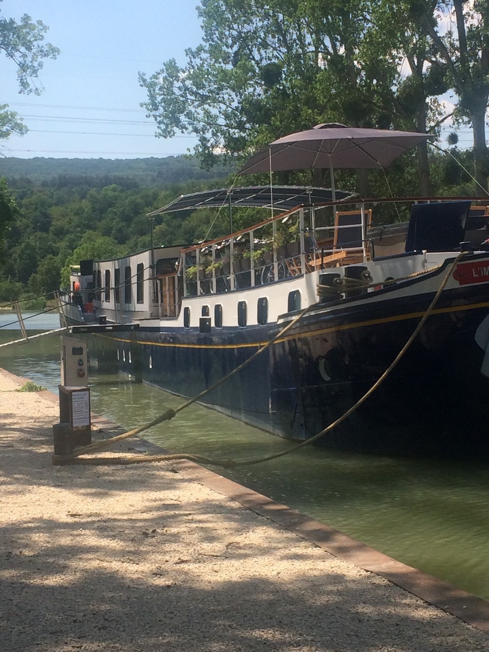 Travaux important sur l’écluse du canal à Briennon