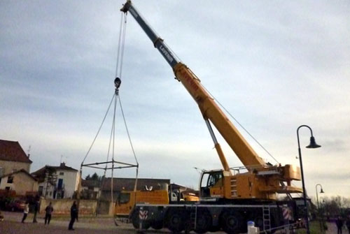 Travaux de réfection après sortie des bateaux.