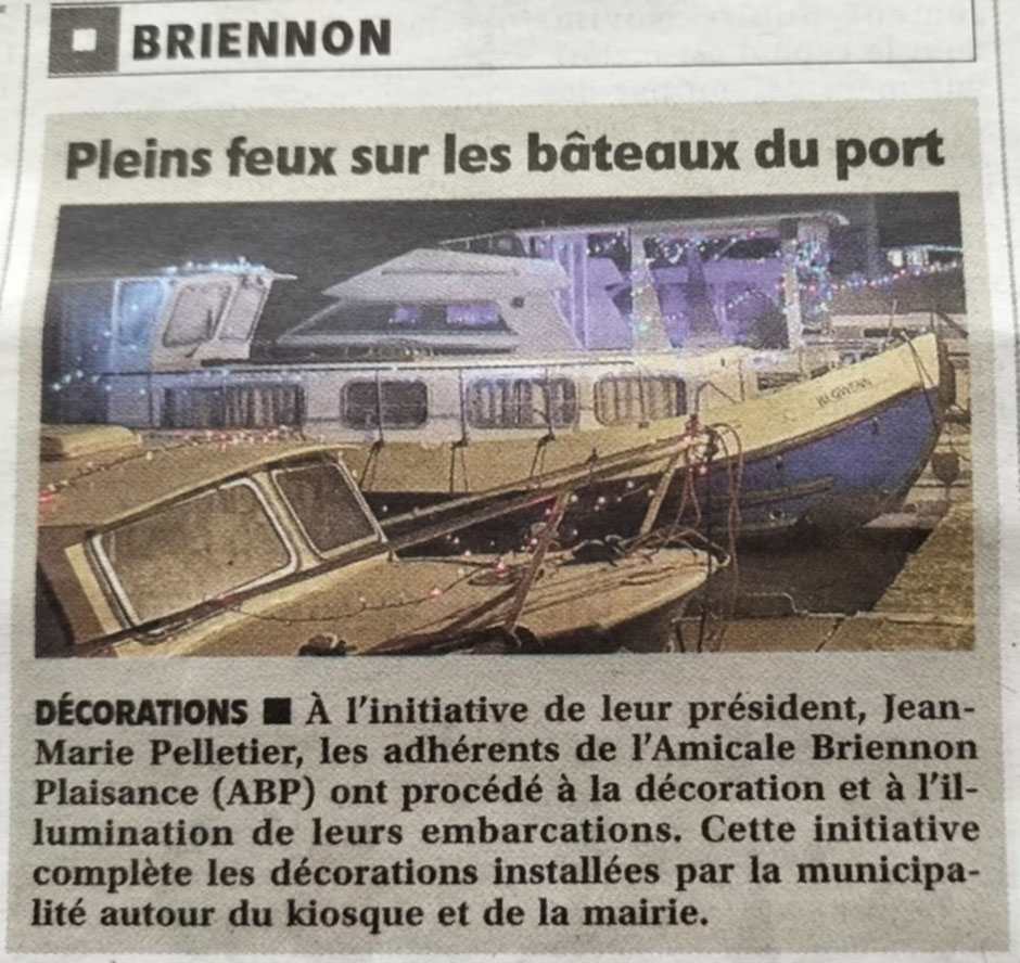 Coupure de presse - Menace sur un tronçon du canal de Bourgogne