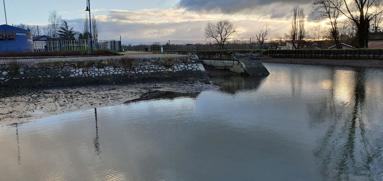 baisse du canal de briennon à 1m40